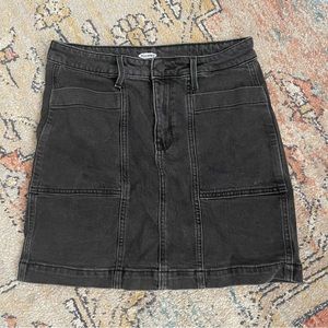 Old Navy black denim skirt